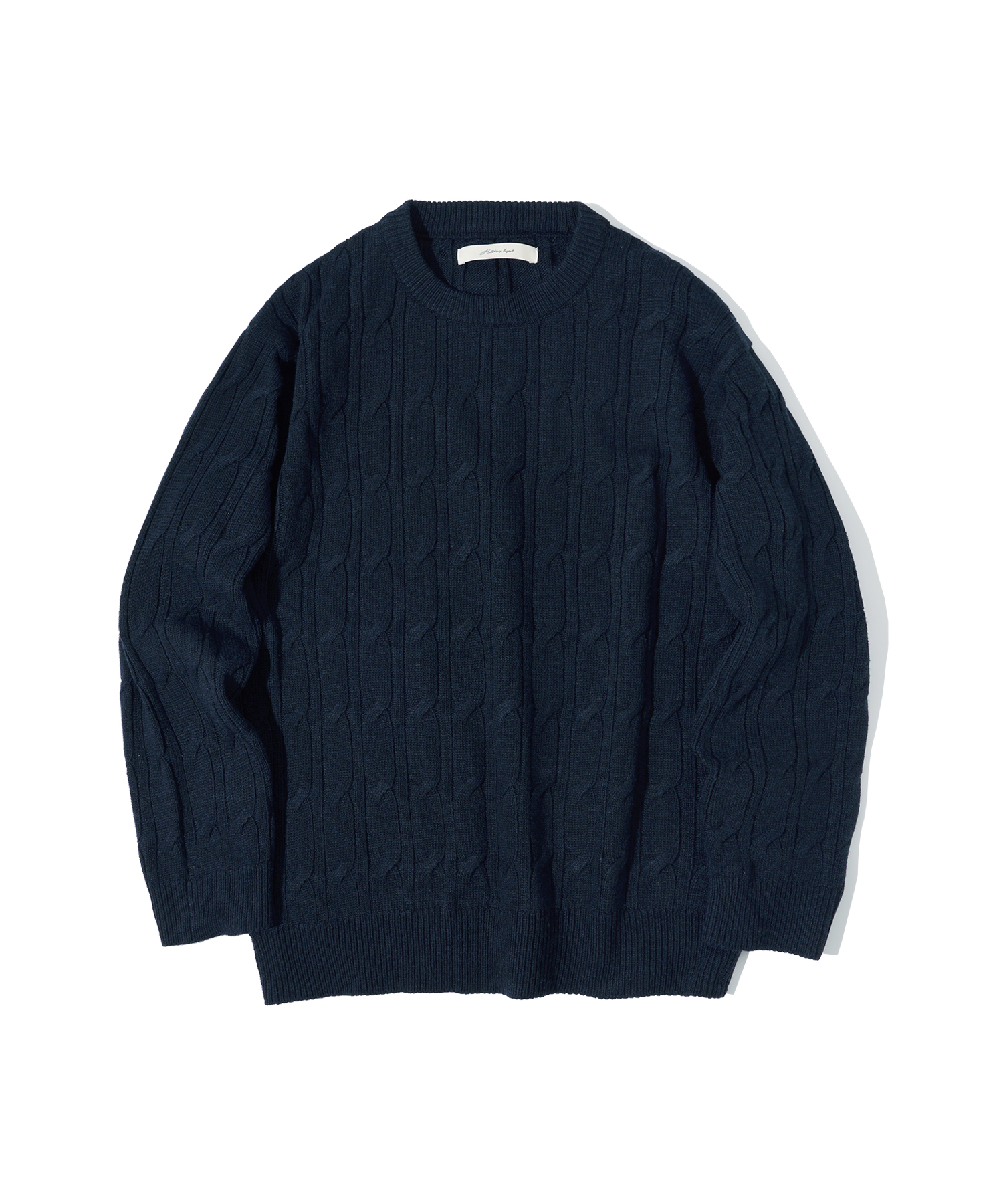 T20008 Loose cable knit_Navy