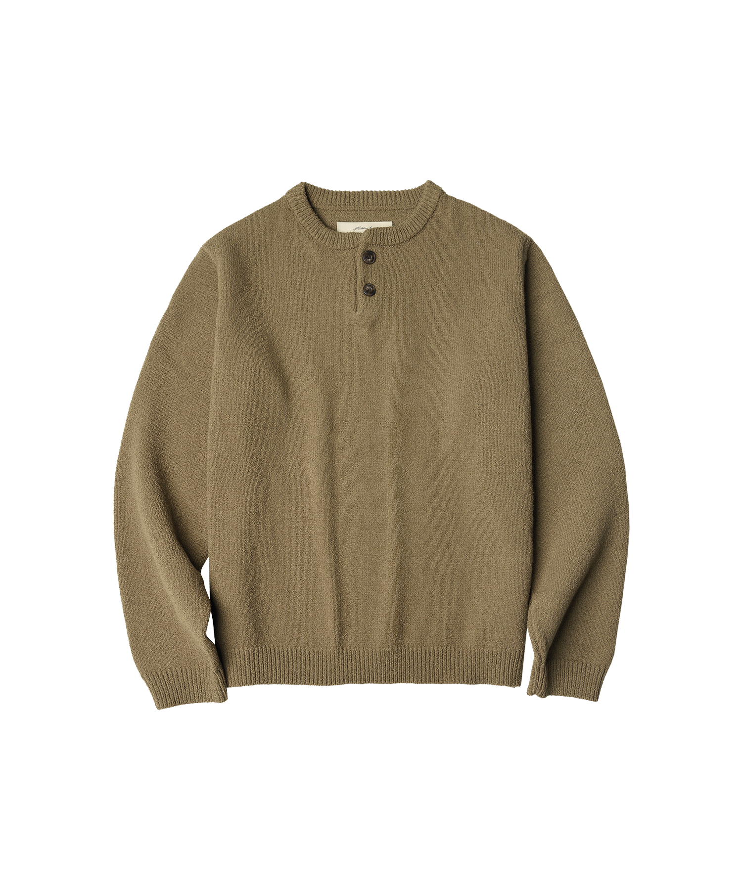 [10/5 예약발송]T20025 Henly-neck knit_Brown
