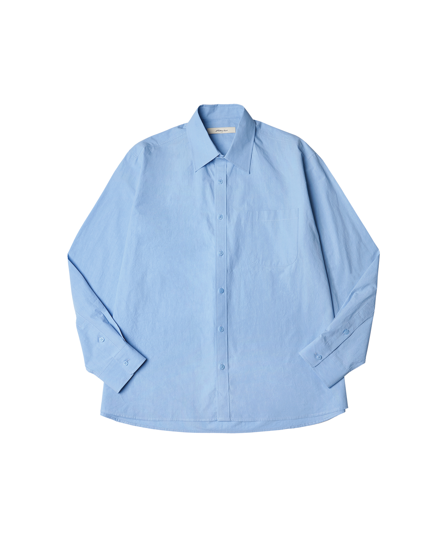T20023 Dyeing color shirt_Sky blue